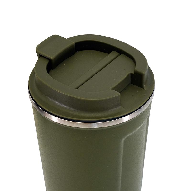 Custom green matte stainless steel tumbler